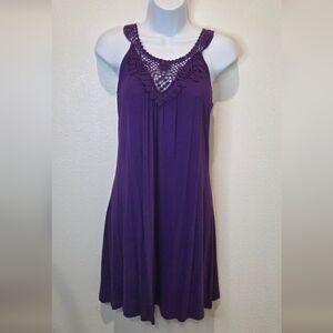 Catch My I Purple Sleeveless Dress- Size S